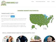 Tablet Screenshot of farmersmarketplaces.com